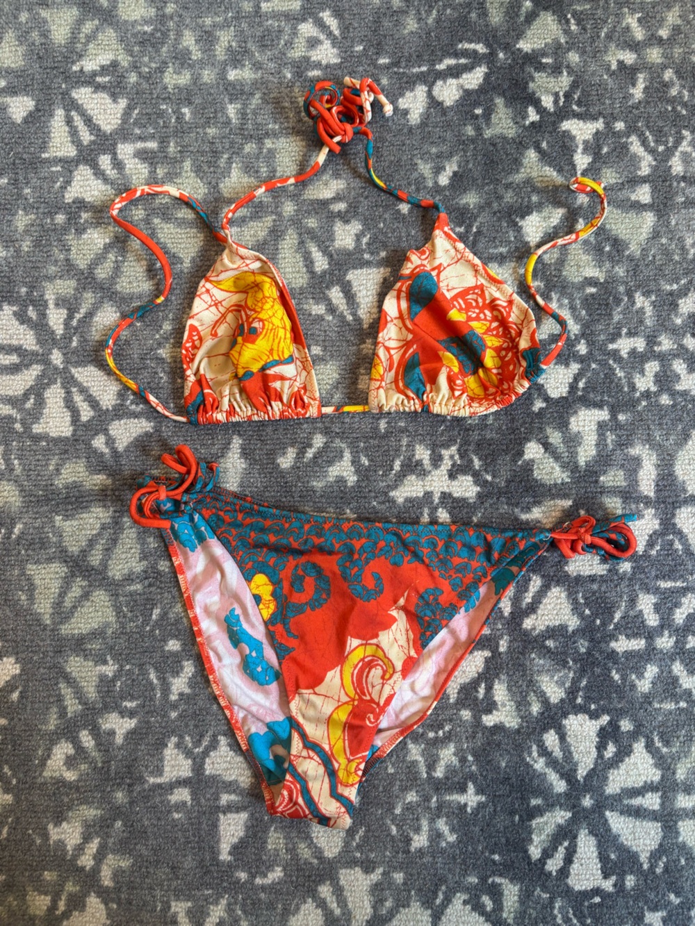 Jean Paul Gaultier Soleil two-piece string bikini size 46